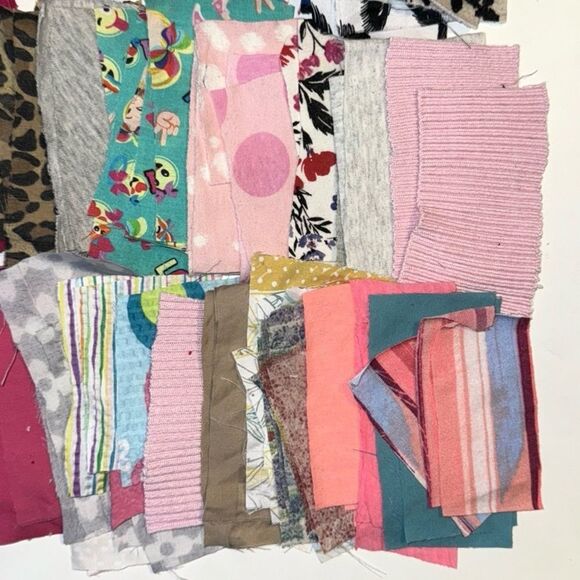 Mixed Media, Rectangular, 3”x6”, Fabric Scrap Bundle, B2 - Picture 7 of 10